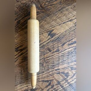🌼 Vintage Wood Rolling Pin Wooden Kitchen
